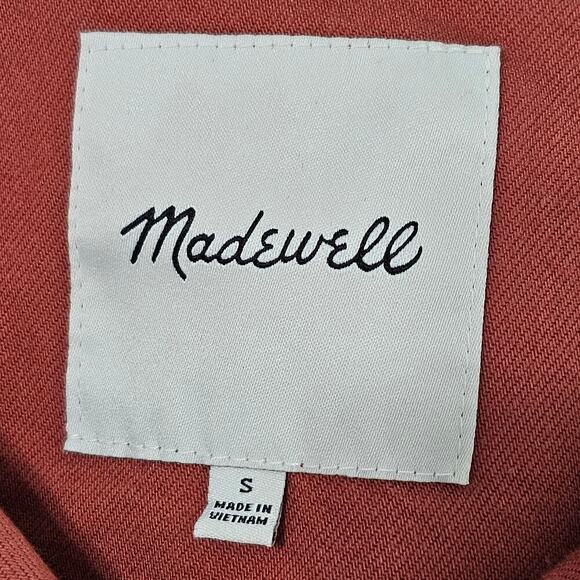 MADEWELL Bayview Balloon-Sleeve Jacket in Weathered Brick Size S - Picture 6 of 10
